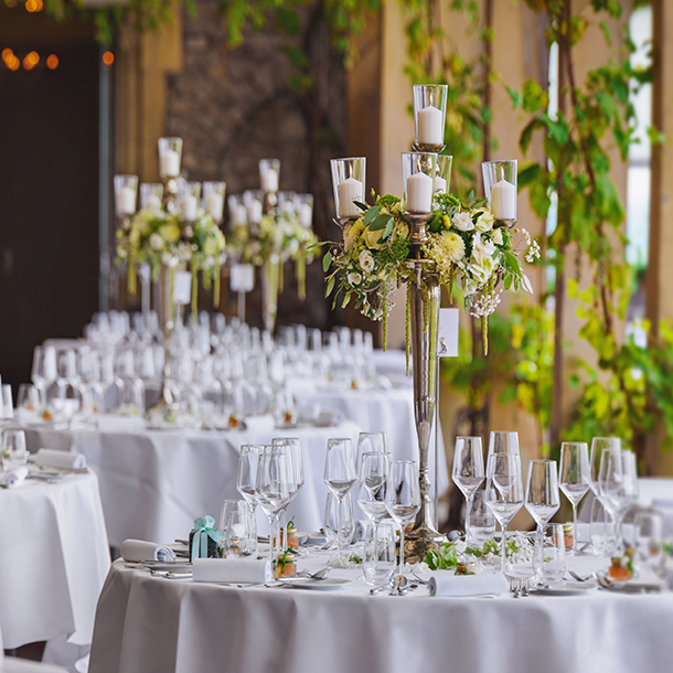 Tischdeko - Event - Floristik - Hochzeitstafel